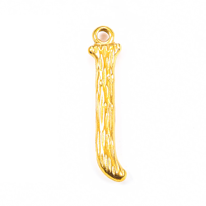 18K gold plated-J