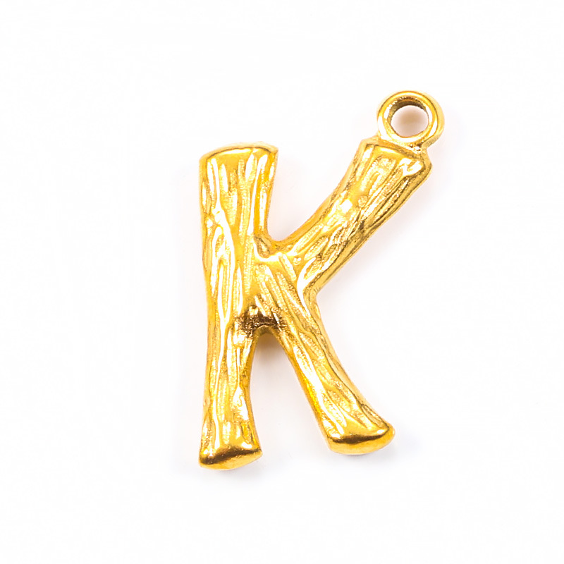 18K gold plated-K