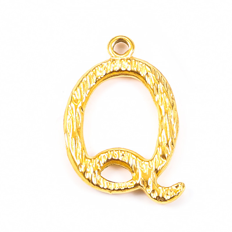 18K gold plated-Q
