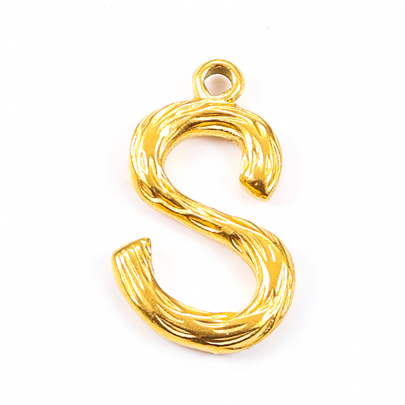 18K gold plated-S