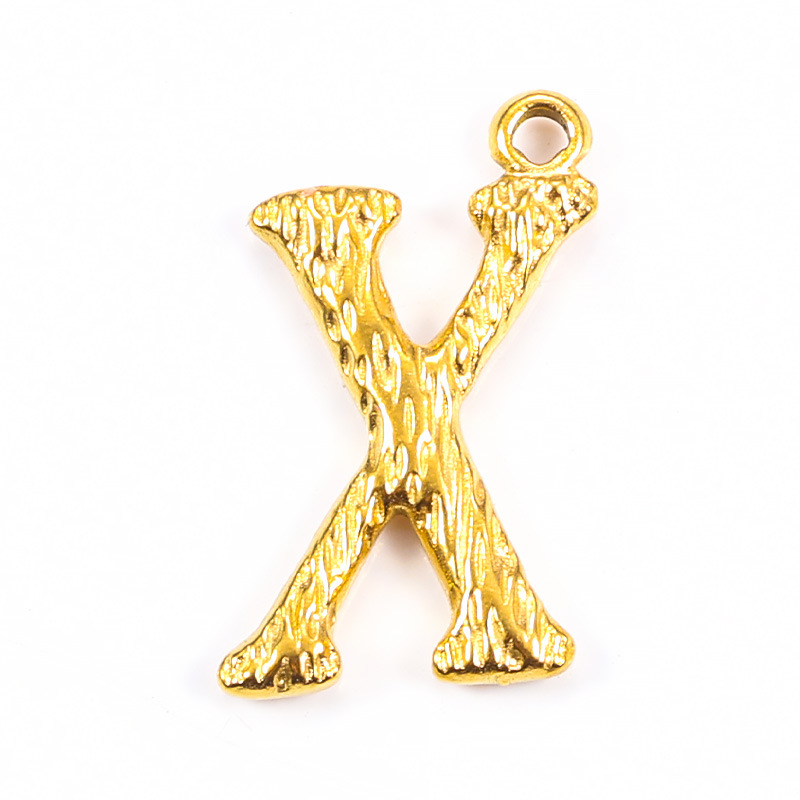 18K gold plated-X