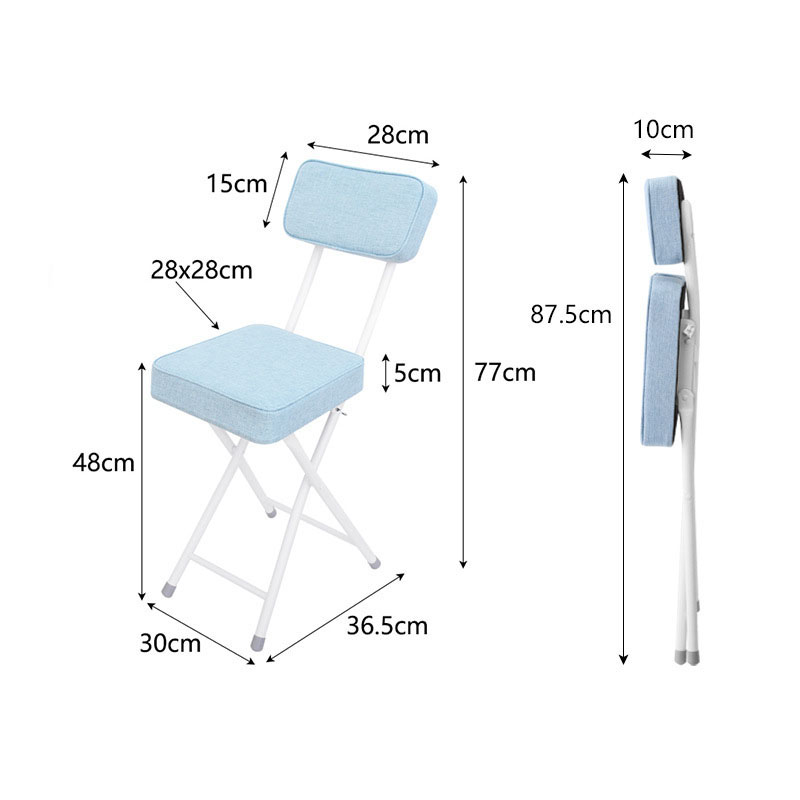 Folding chair light blue