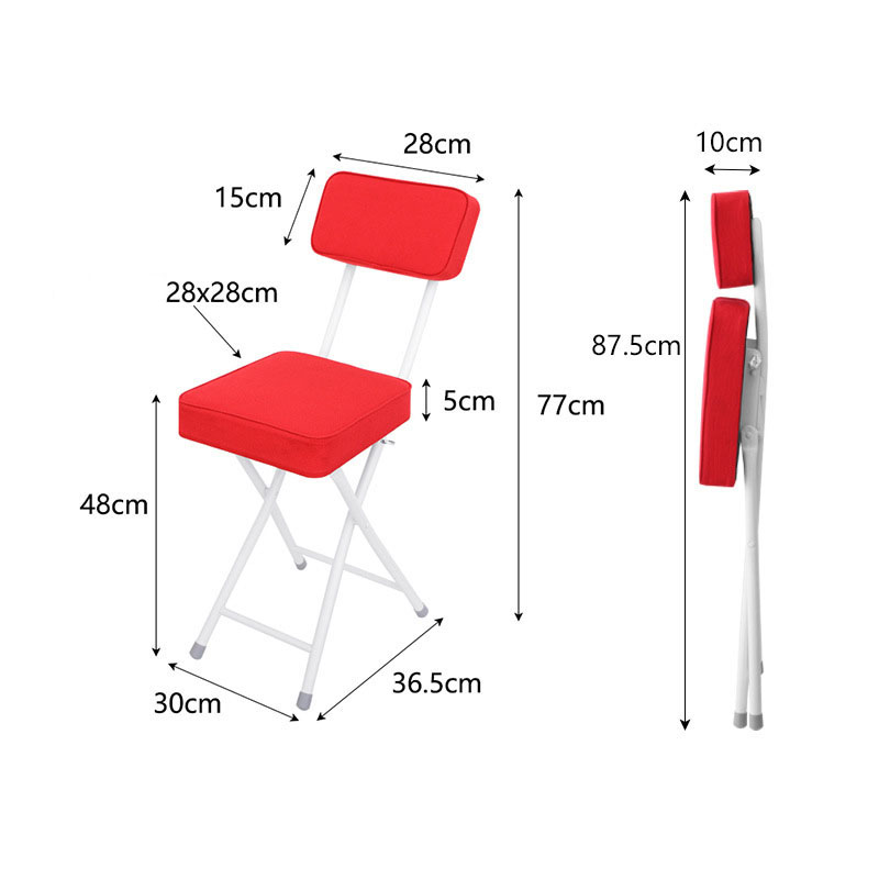 Folding chair red