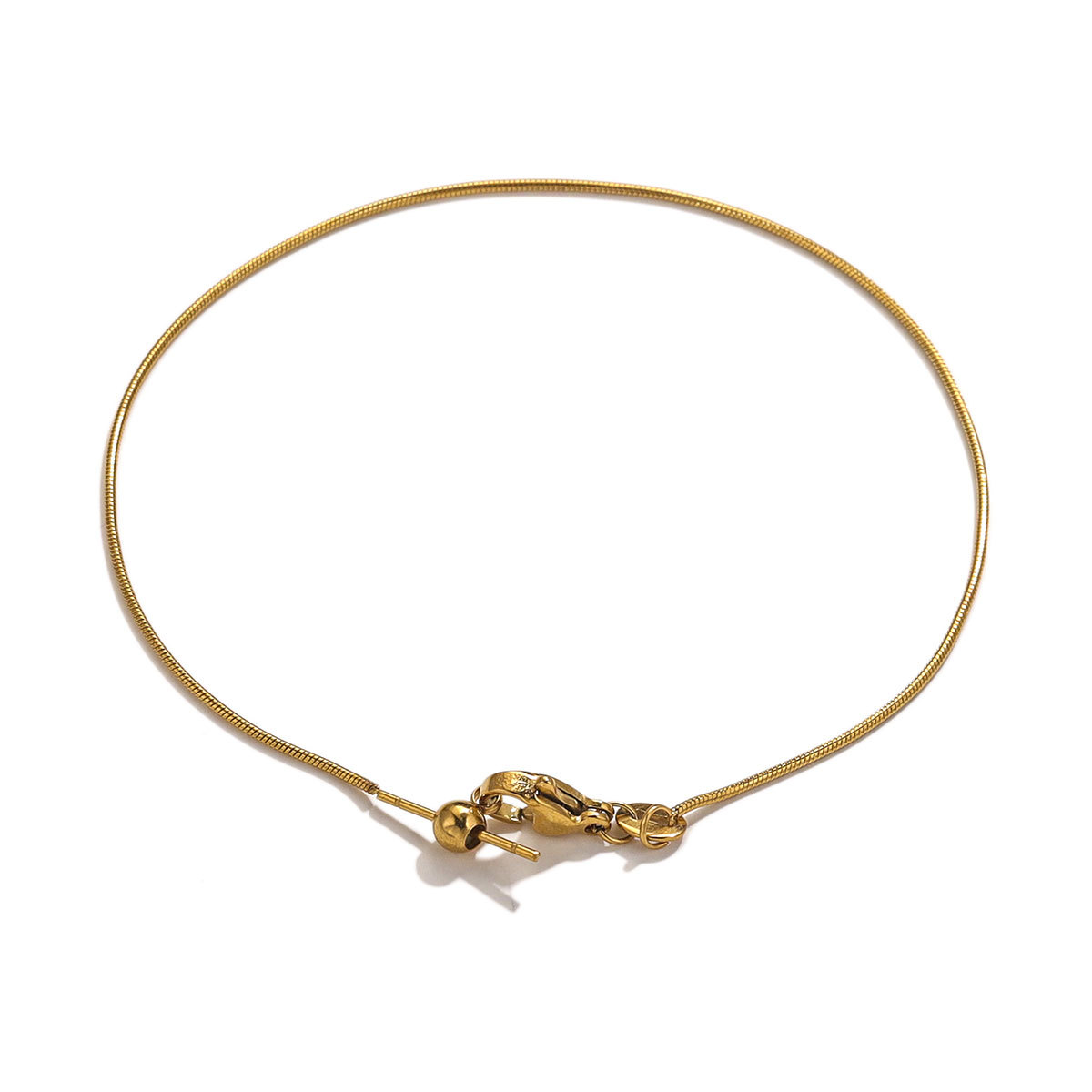 6:Gold-round snake chain