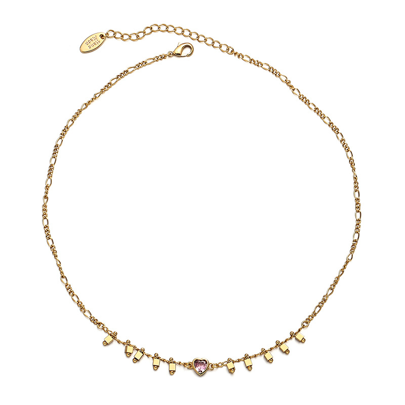 2:Necklace 36.5 cm Tail chain 6.3 cm
