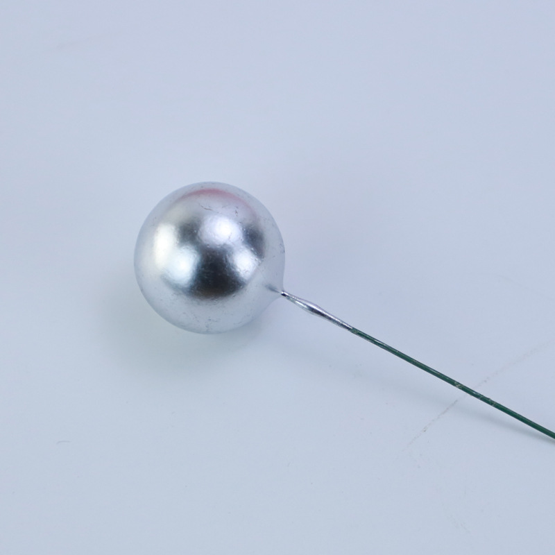 Silver ball - 4.0cm -10 pieces