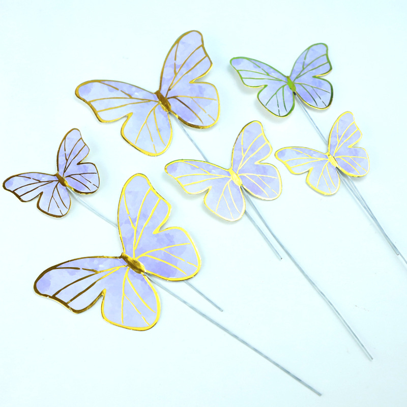 Butterfly - Purple -6 pieces