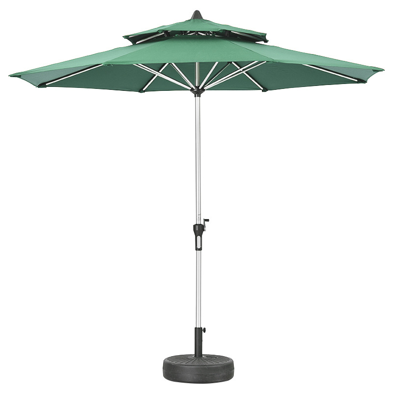 Dark green-Milan-double top umbrella   22L base