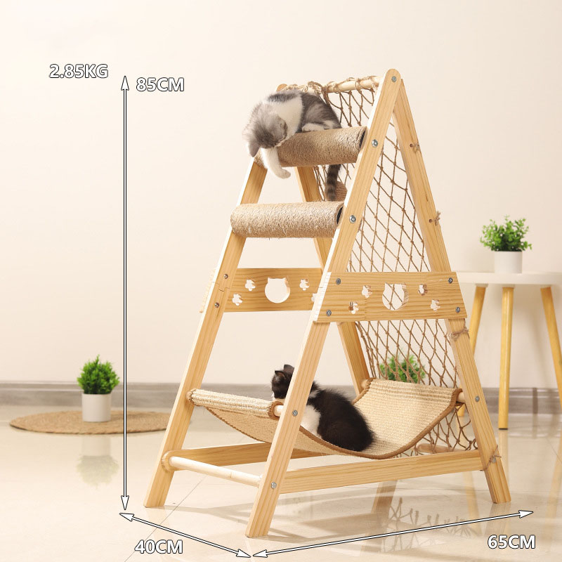 Climbing net cat climbing frame