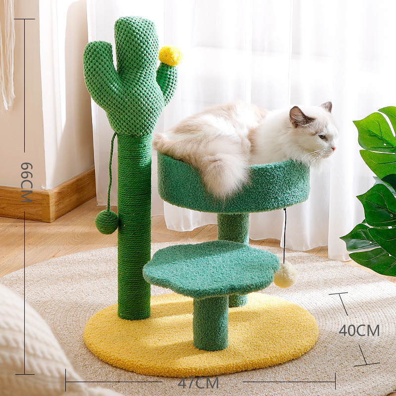 Cactus cat scratching board - Green nest
