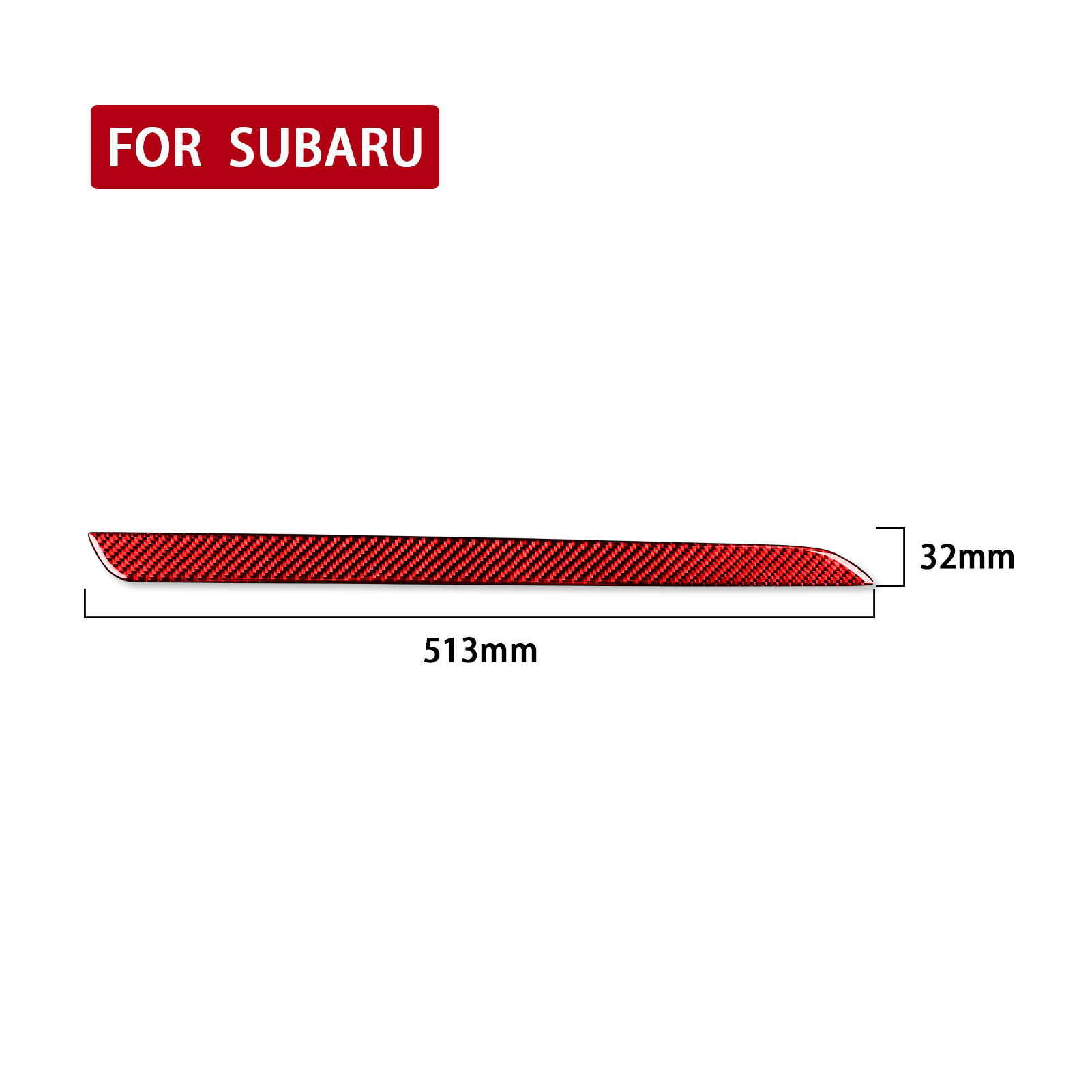 Co-pilot instrument trim bar-right drive-red