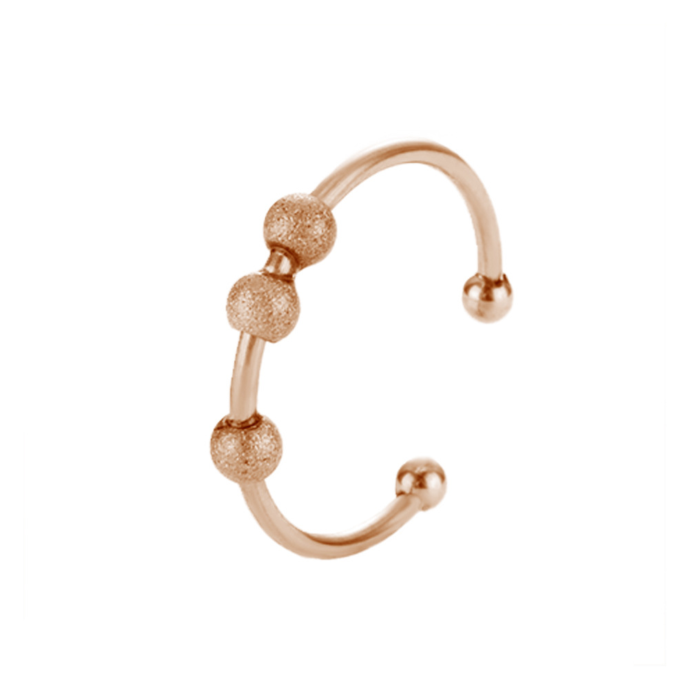 5:Rose gold frosted beads