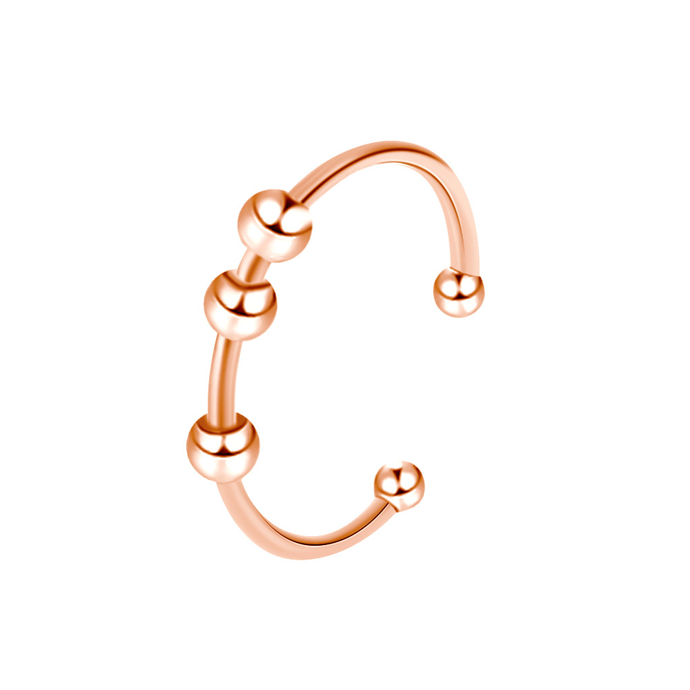 10:Rose gold glossy pearls