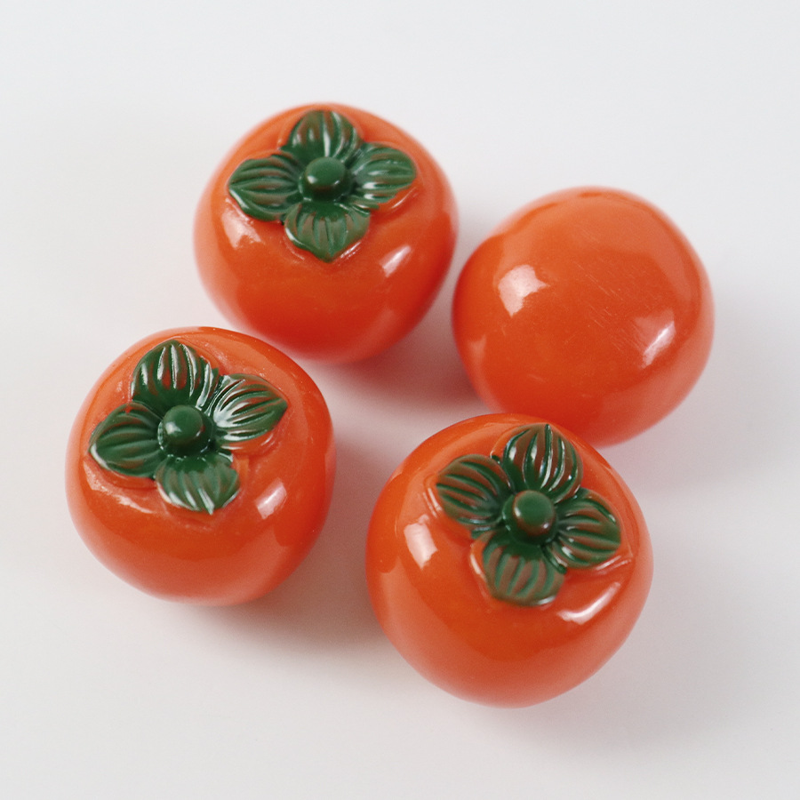 Solid color persimmon 27x23mm