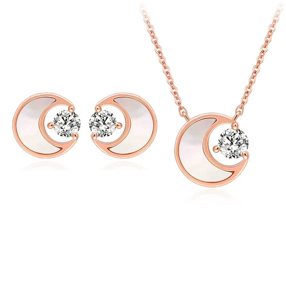 Two sets plated in rose gold