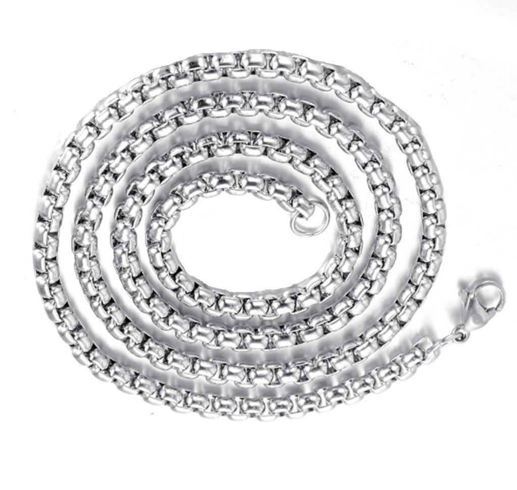3MM * 60CM steel square pearl chain