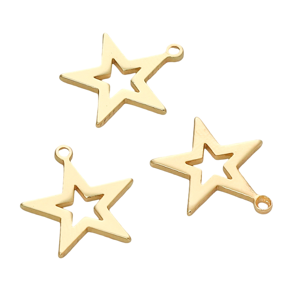 3:Hollow five-pointed star pendant 13mm