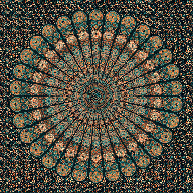 Bohemian Mandala Tapestry