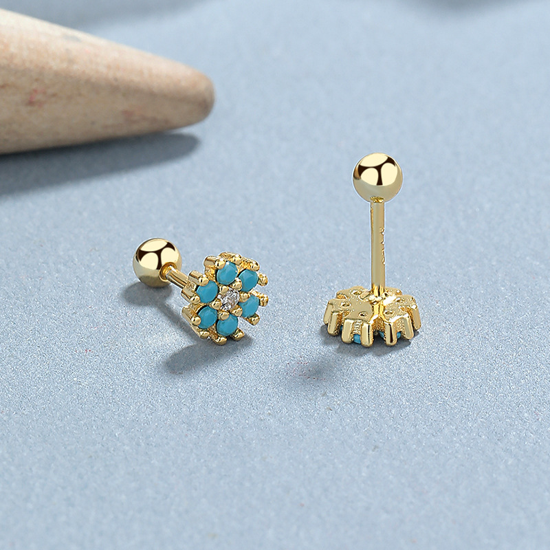 6:Yellow Gold/pair (Blue)