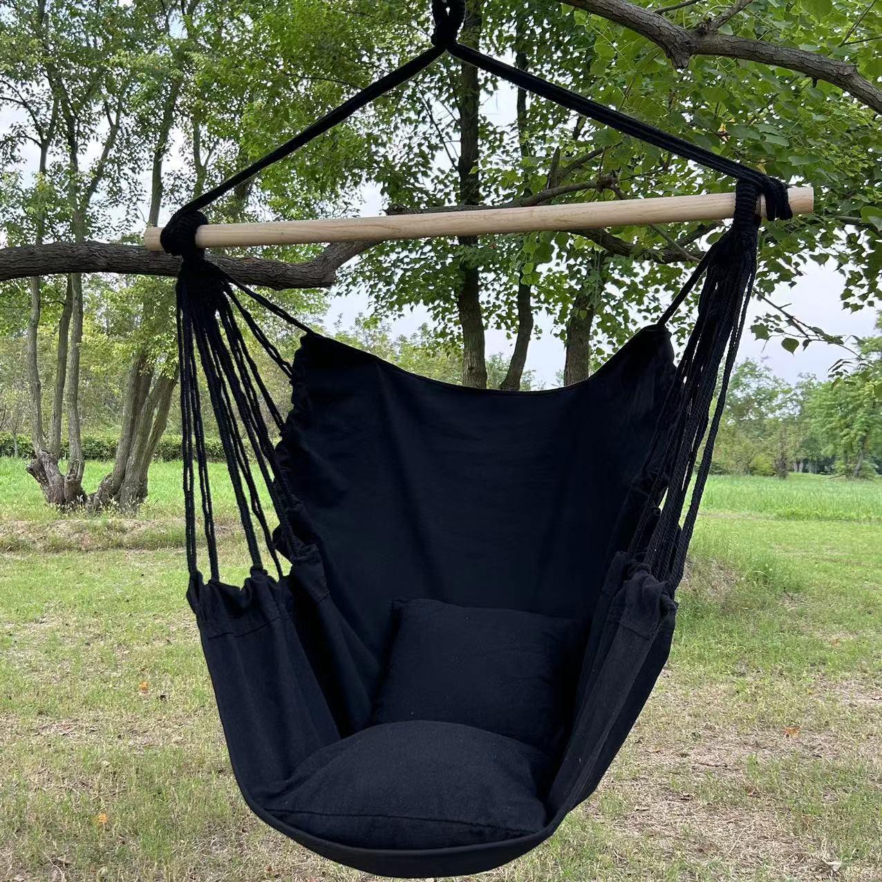 black (Hanging chair and rope)
