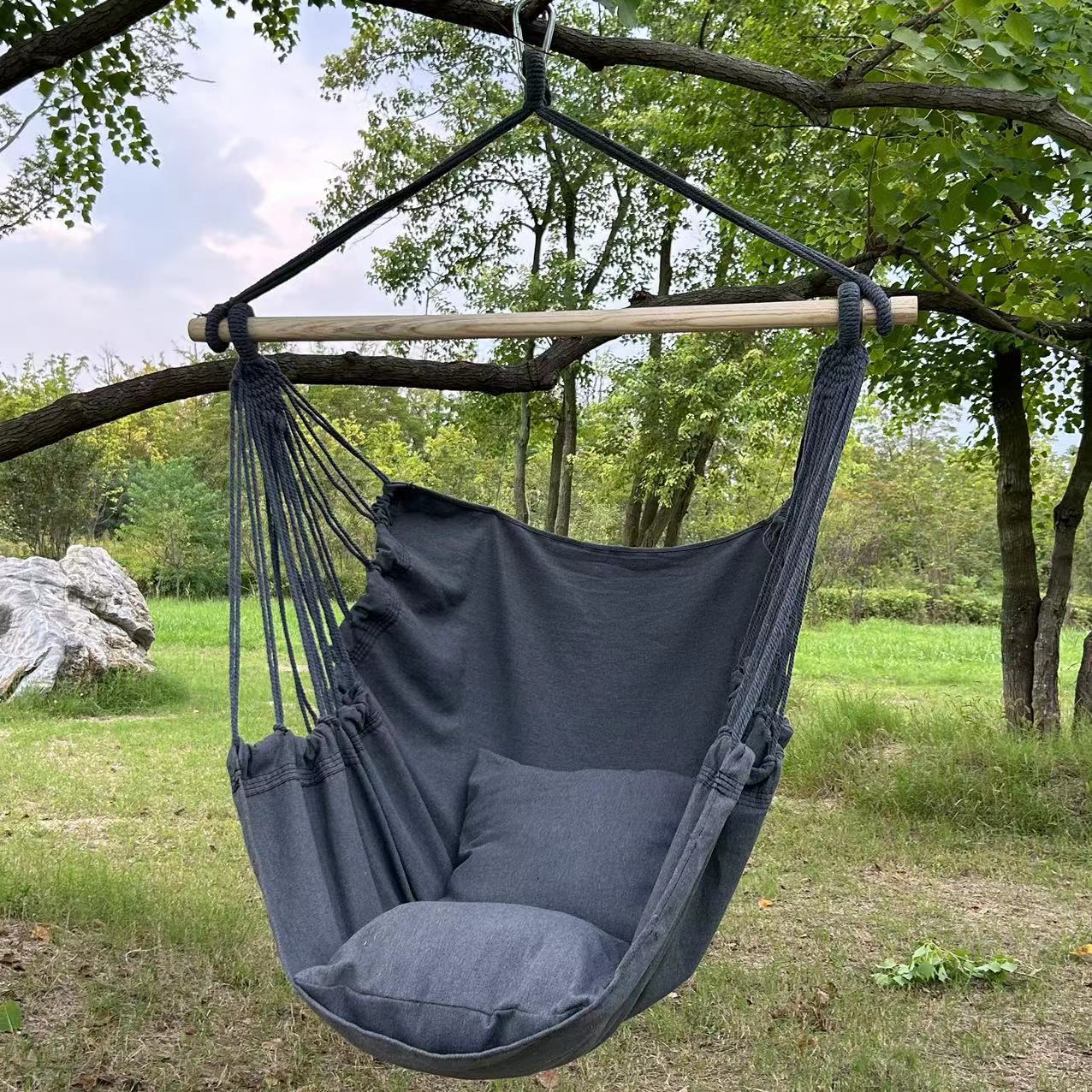 gray (Hanging chair and rope)