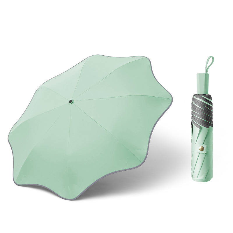 Round-corner umbrella manual - fruit green
