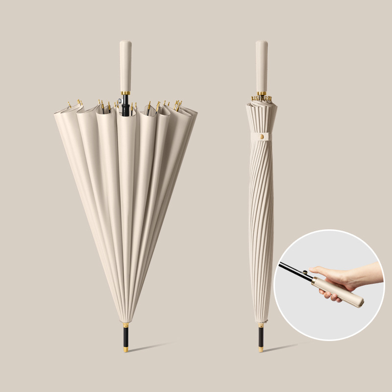 24 bone automatic Wutong rice fiber umbrella skin straight handle delivery umbrella cover