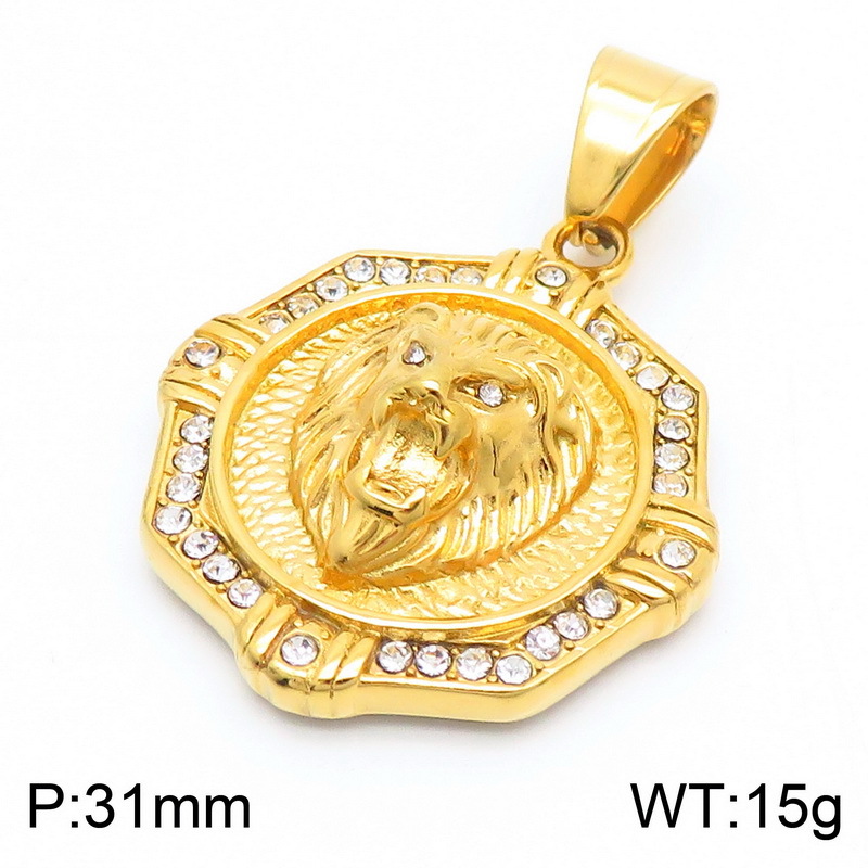 B Gold pendant
