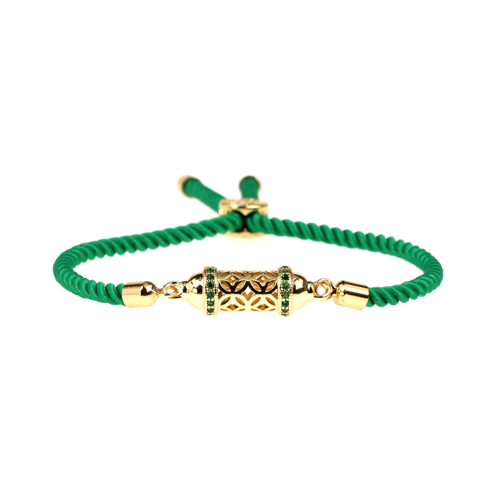 Green diamond bracelet -16-22cm