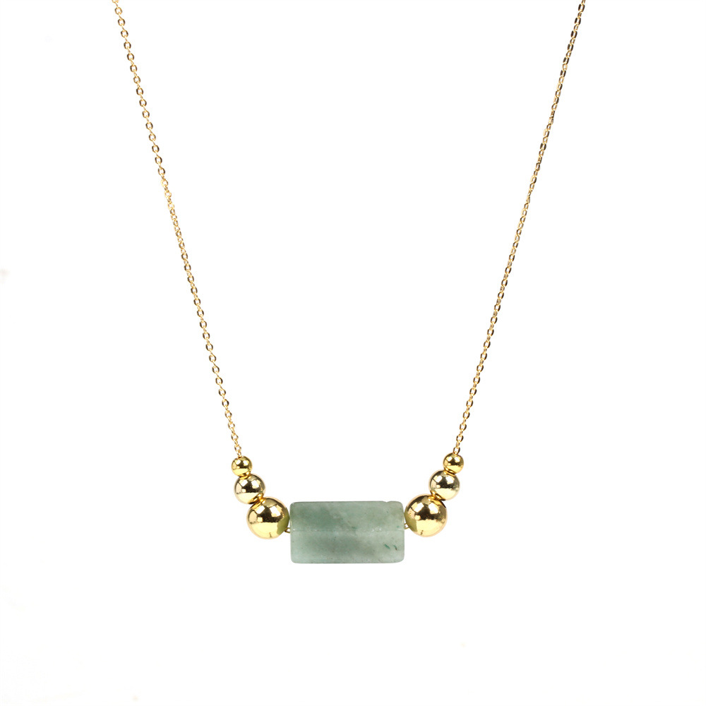 1:Green Dongling Necklace -35x5cm