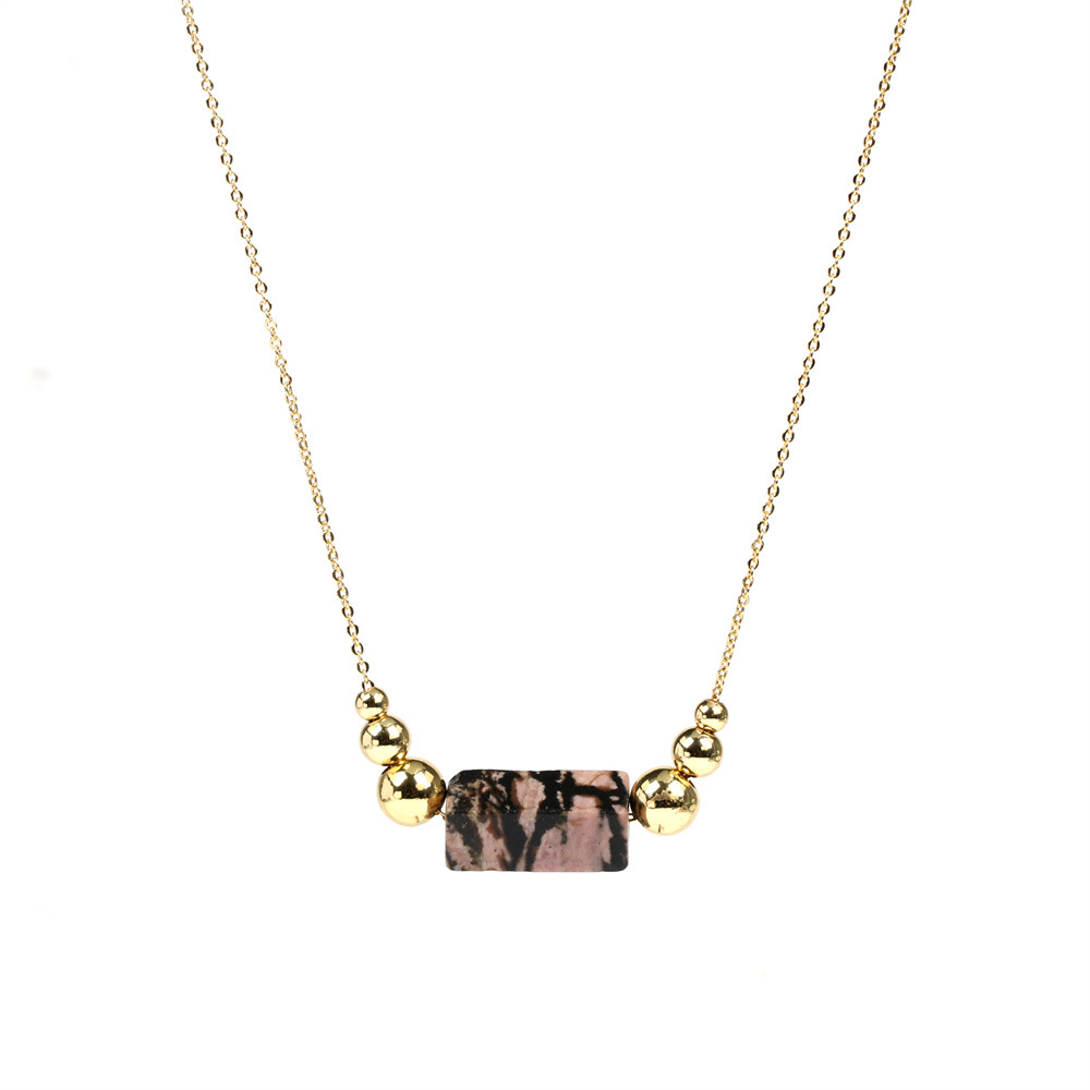 9:Black thread red necklace -35x5cm