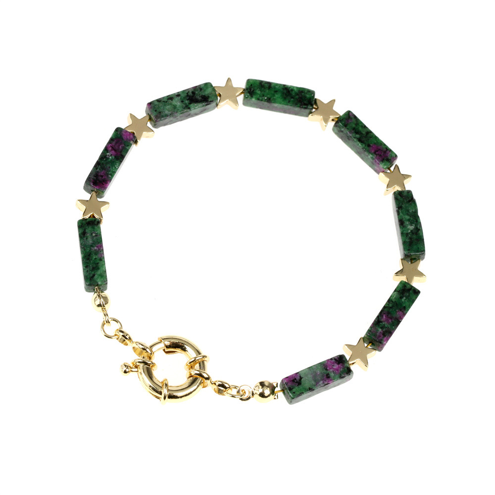 6:Floral green bracelet -16cm