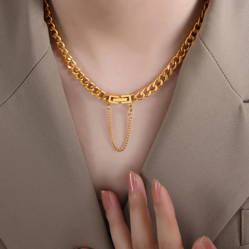 7:P1536 - Gold Necklace - 40cm