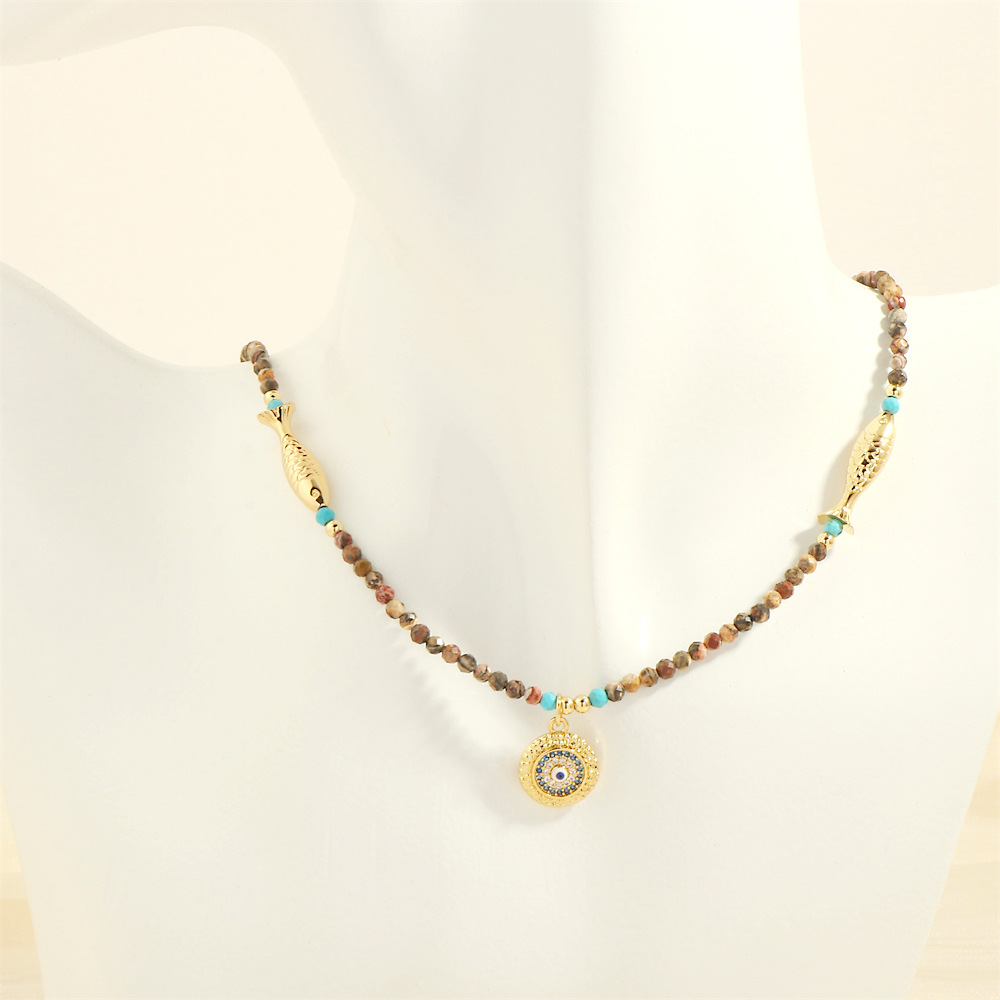 Gold fish necklace -40x5cm