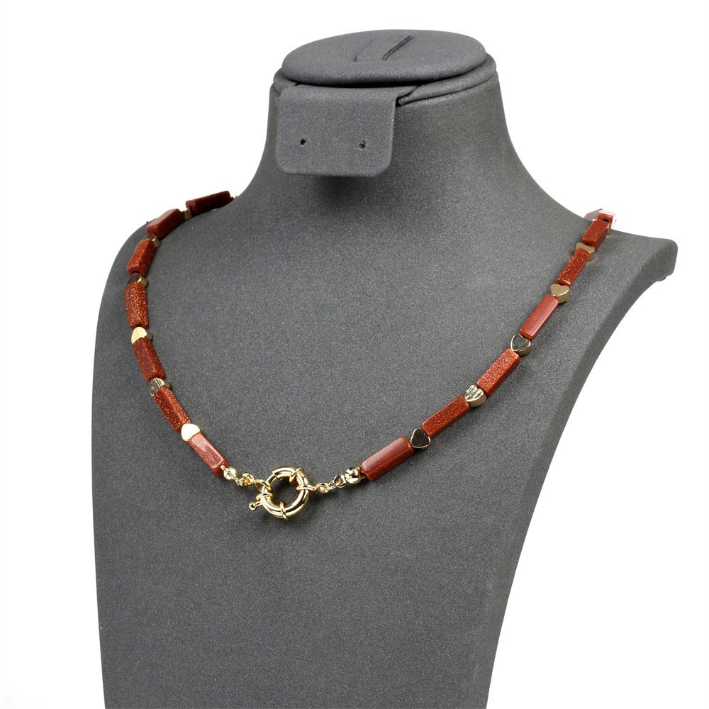 5:Gold sand necklace 40cm
