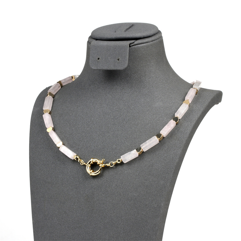 11:Powder crystal necklace 40cm