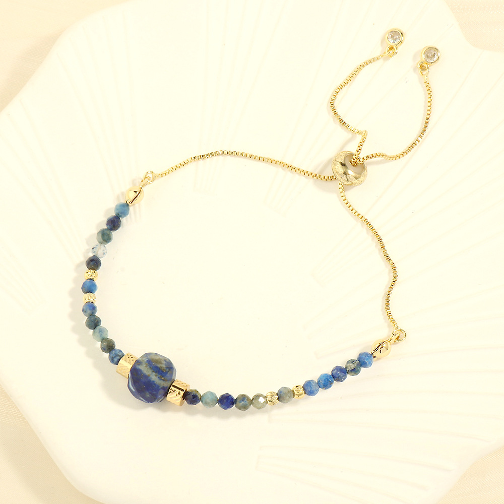 Blue grain bracelet 16-22cm