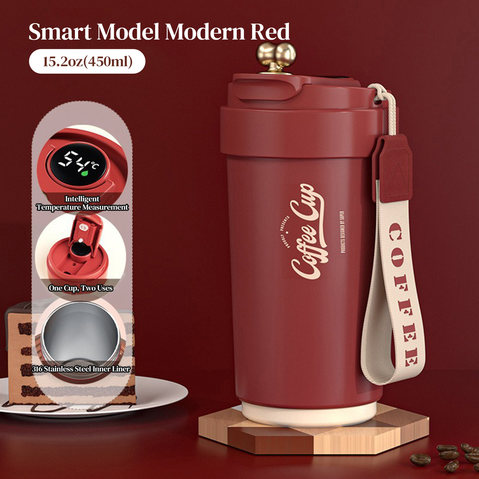 316 steel - Modern red - Smart