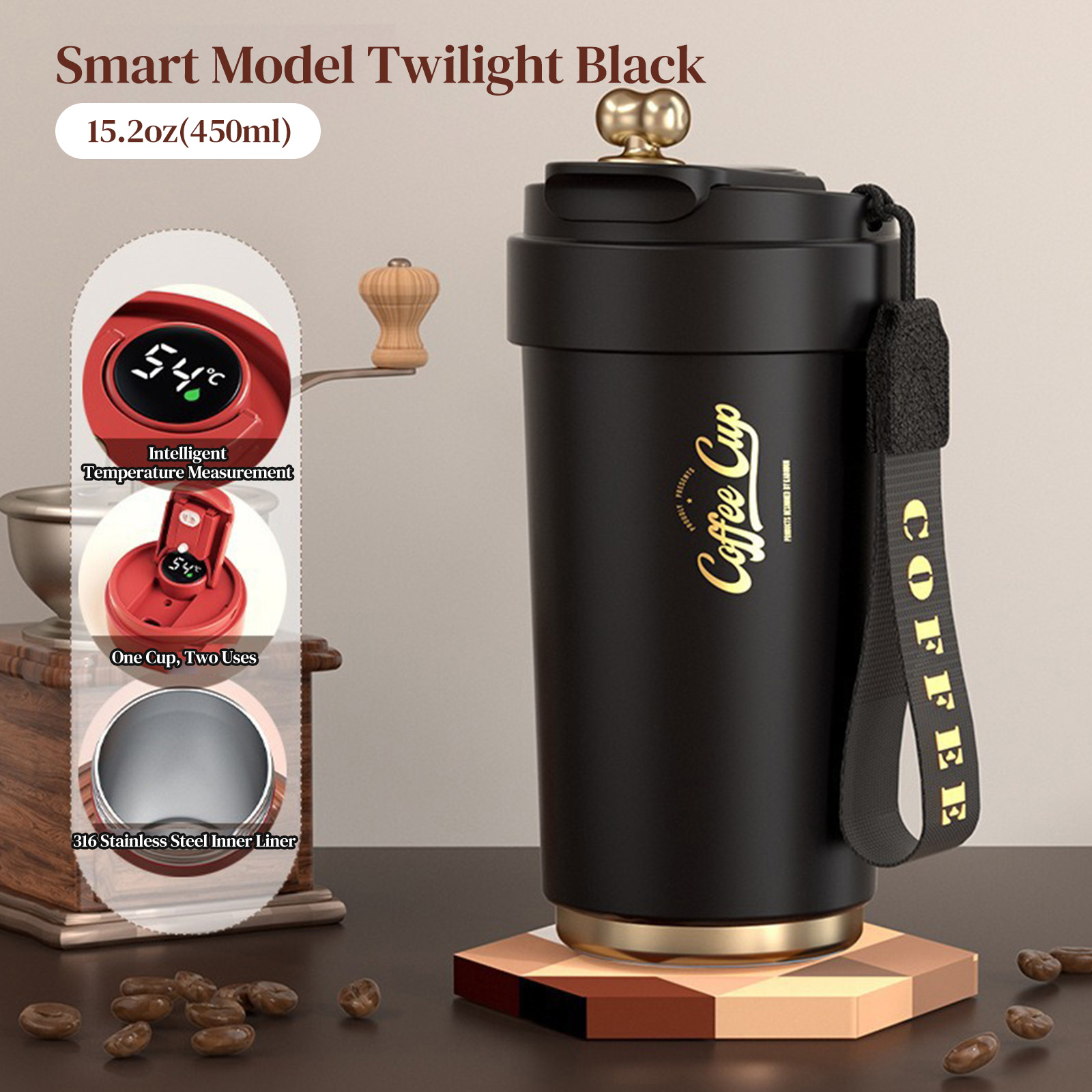 316 steel - Twilight Black - Smart