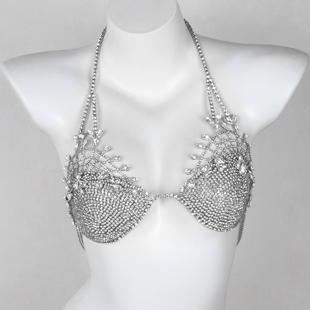 Silver bra