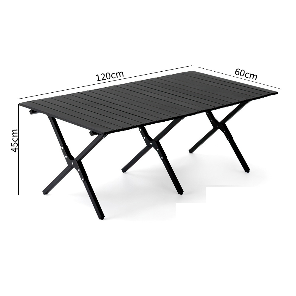 Square tube 120 black long table