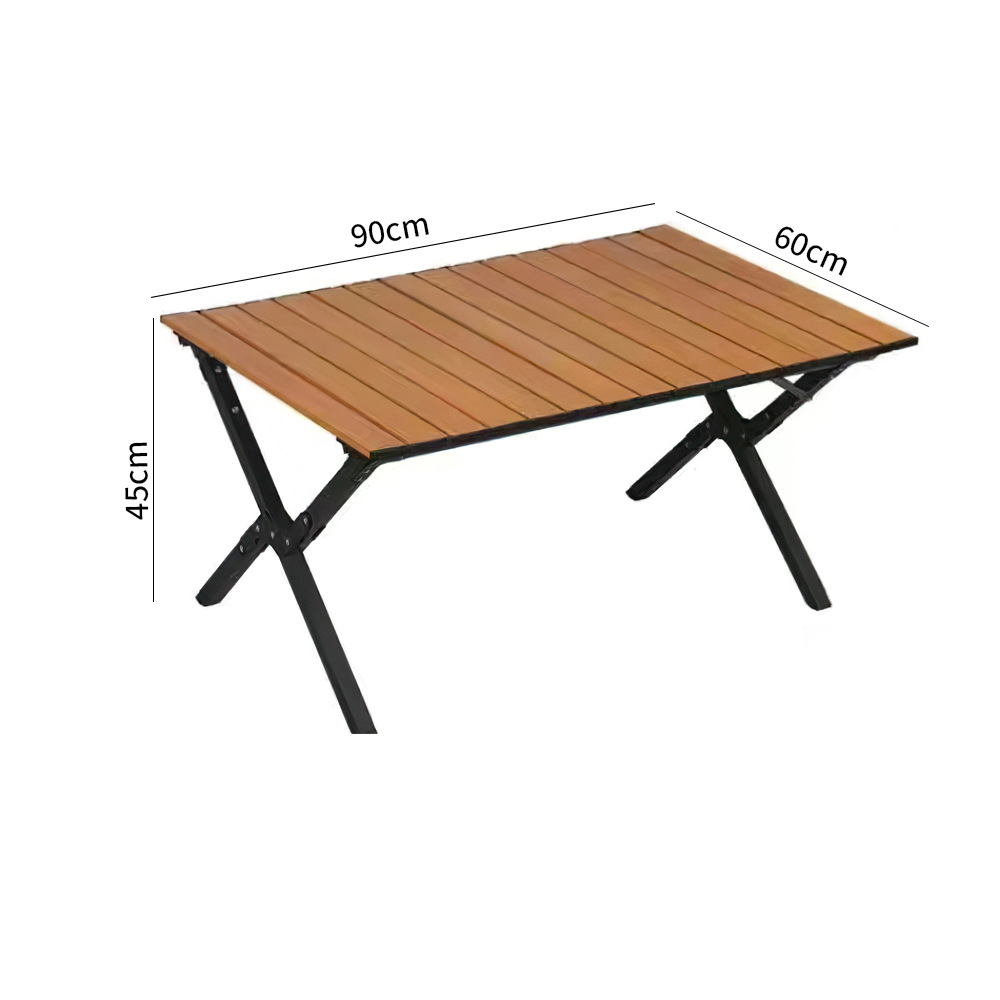 Square pipe 90 wood grain long table