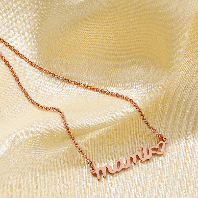 5:Rose gold necklace