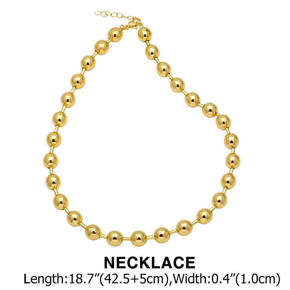 gold color necklace