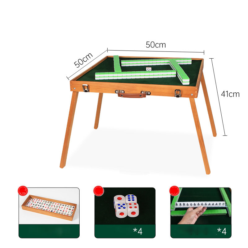 26 green card   high mahjong table