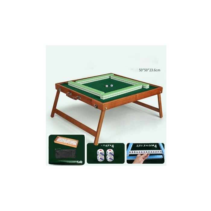 30 green low solid wooden mahjong table