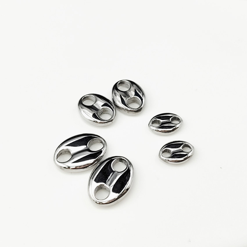 Polished-bright steel Large size 14 * 10mm, 2.8 mm