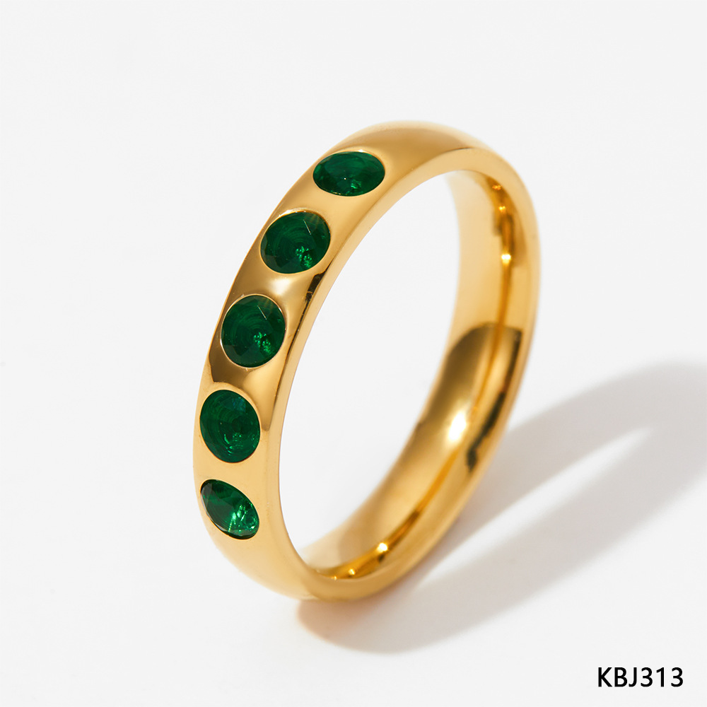 Gold   green zircon KBJ313 6#