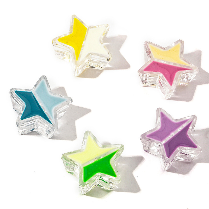 Two-colored five-pointed star