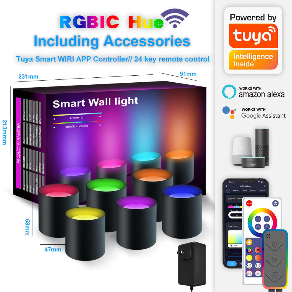 Graffiti WIFI- Magic RGBIC Wall Light 6Pack (Color box set)